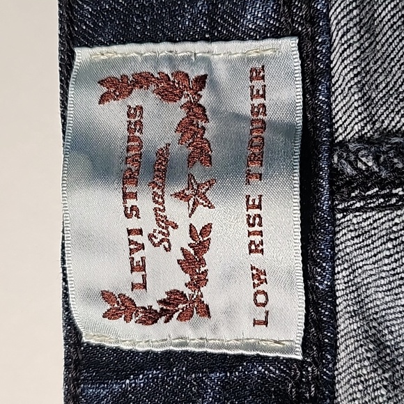 Levi Strauss Signature Low Rise Trouser Blue Jeans Denim Pants Straight Leg 8 - Picture 6 of 12